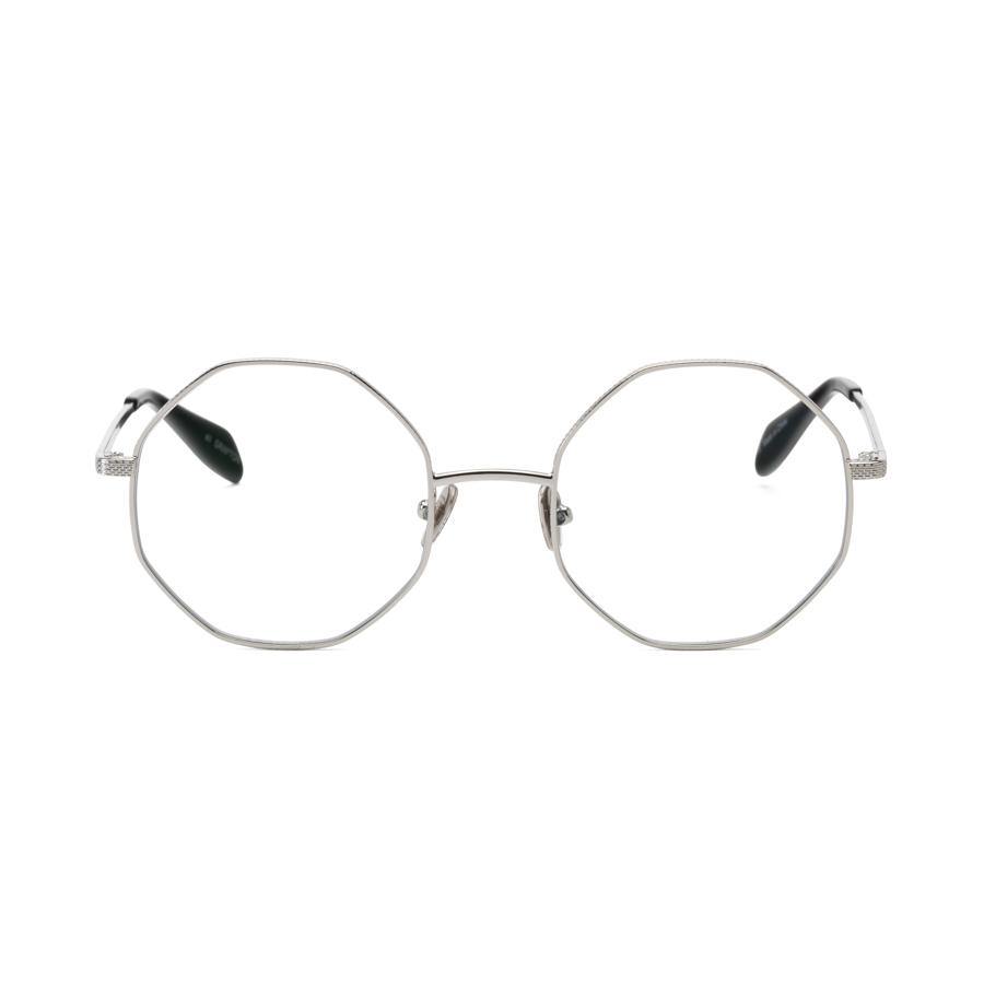 Grafton Blue Light Protective Octagonal Glasses in Silver