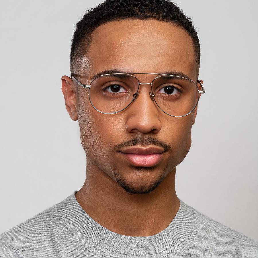 Grant Silver | Designer eyewear with blue light blocking technology