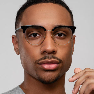 Regent Black | Designer eyewear with blue light blocking technology