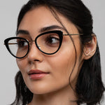 Abbey Black | Designer eyewear with blue light blocking technology